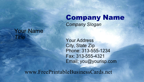 Rapids #2 business card