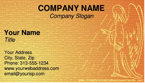 Angel business card