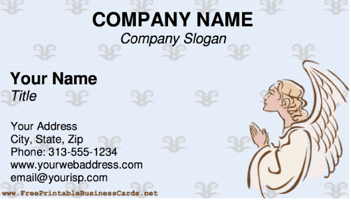 Angel business card