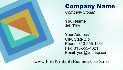 Square business card