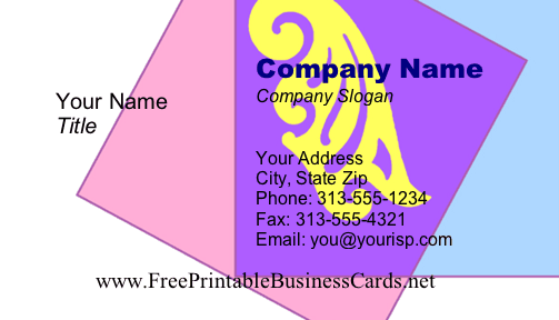 Swirl Box business card