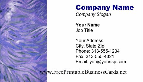 Wind business card