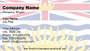 British Columbia Flag business card