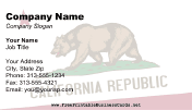 Flag of California business card