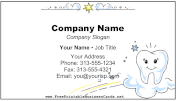 Cute Cartoon Tooth business card