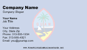 Guam Flag business card