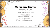 Guitar And Mandolin business card