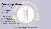 Flag of Kentucky business card