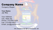 Michigan Flag business card