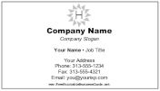 Minimalist Monogram H business card