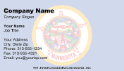 Flag of Minnesota business card