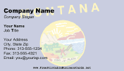 Flag of Montana business card