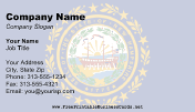 Flag of New Hampshire business card