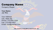 North Dakota Flag business card