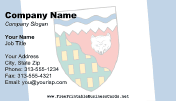 Flag of Northwest Territories business card