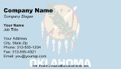 Oklahoma Flag business card