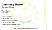 Flag of Rhode Island business card