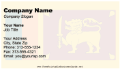 Sri Lanka business card